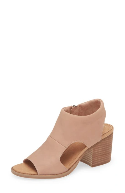 Toms Eliana Block Heel Sandal In Brown