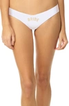 Commando Bride Squad Microfiber Thong In White/bride