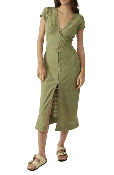 Free People New In Town Midi Dress In Willow