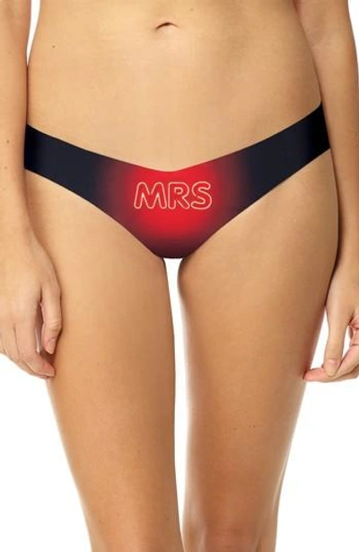 Commando Print Thong In Mrs.