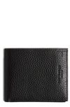 Ted Baker Colorblock Leather Bifold Wallet In Black