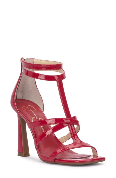 Jessica Simpson Aaralyn Strappy Sandal In Red Muse