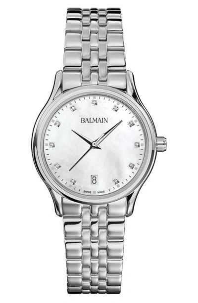 Balmain Watches Beleganza Diamond Bracelet Watch, 32mm In Stainless Steel