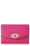 Mulberry Darley Folded Leather Wallet In  Pink