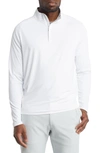 Peter Millar Crown Crafted Stealth Performance Quarter Zip Pullover In White