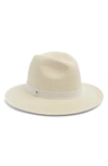 Nordstrom Packable Braided Paper Straw Panama Hat In Yellow Light Combo
