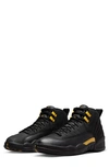 Jordan Air  12 Retro Basketball Shoe In Black/ Taxi