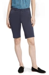 Nydj Bermuda Shorts In Oxford Navy