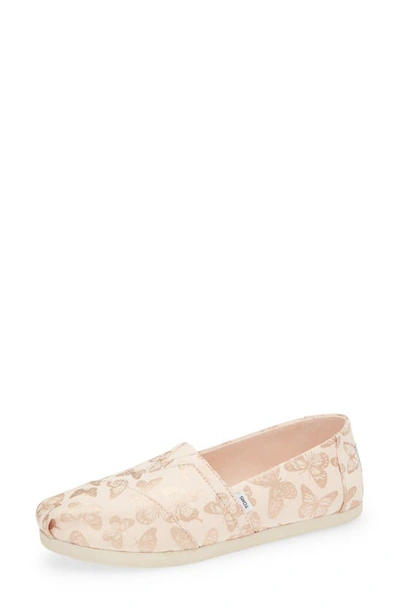 Toms Alpa Floral Canvas Slip-on Sneaker In Pink