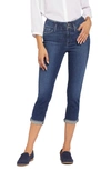 Nydj Chloe Hollywood Frayed Capri Jeans In Dimension