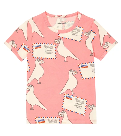 Mini Rodini Kids' Printed T-shirt In Pink