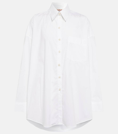 Acne Studios Cotton-blend Shirt In White