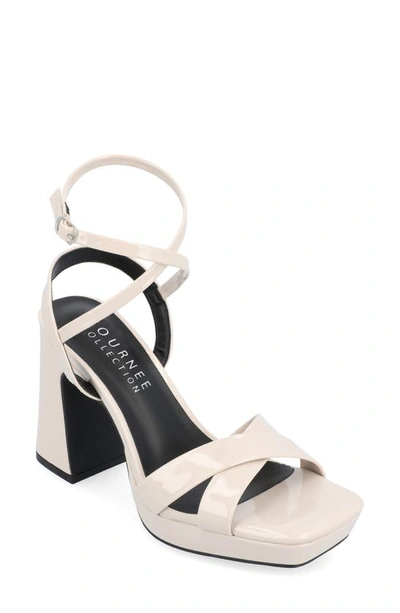 Journee Collection Tru Comfort Foam Zorana Strappy Platform Sandal In Bone