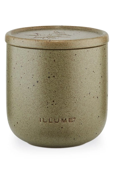 Illume Eucalyptus & Ylang-ylang Medium Patio Candle In Green