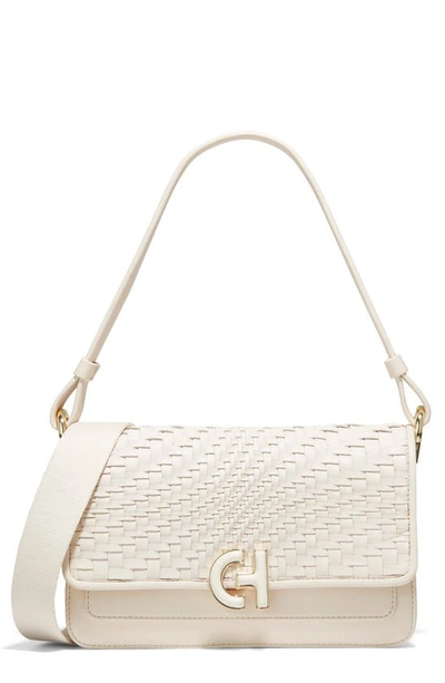 Cole Haan Mini Shoulder Bag In Ivory/ Woven