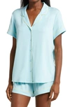 Nordstrom Moonlight Eco Short Pajamas In Blue Aquatic