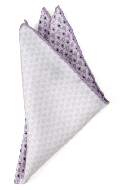 Cufflinks, Inc X Disney Mickey Dot Silk Pocket Square In Purple