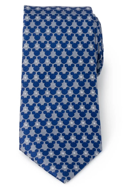 Cufflinks, Inc X Disney Mickey Dot Pattern Silk Tie In Blue