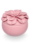 Illume Ceramic Flower Candle In Pink Pepper
