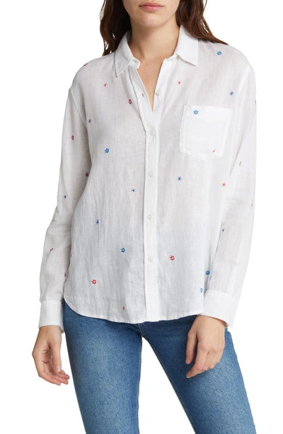 Rails Charli Floral Embroidered Shirt In Multi