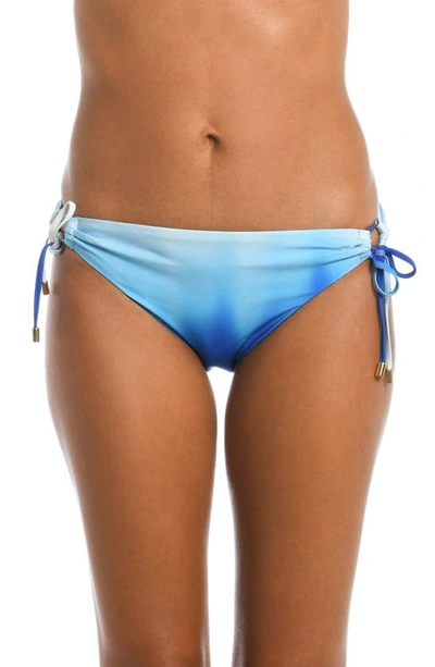 La Blanca Ocean Ombre Side-tie Bikini Bottoms In Sapphire