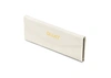 Quay Embossed Tri Fold Case In Bone Croc,gold