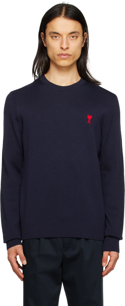 Ami Alexandre Mattiussi Ami De Coeur Sweatshirt In Blue