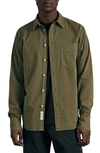 Rag & Bone Garment-dyed Cotton And Lyocell Shirt In Moss