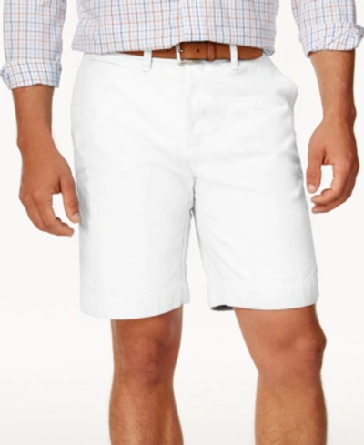 Tommy Hilfiger Men's Th Flex Stretch 9" Flat-front Shorts In Classic White
