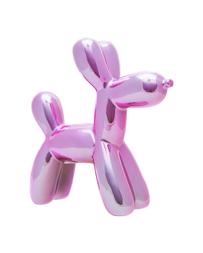 Interior Illusions Plus Mini Balloon Dog Bank In Pink