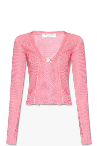 Alyx Ribbed-knit Cardigan In Pink