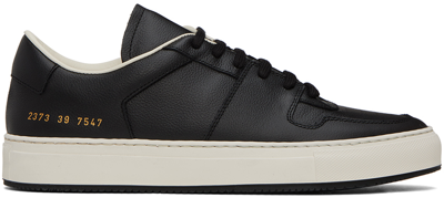 Common Projects Decades Full-grain Leather Sneakers In Black