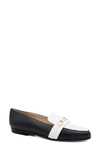 Amalfi By Rangoni Onore Loafer In Navy/ White Piuma