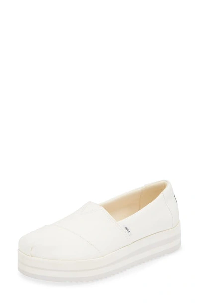 Toms Alphmid Platform Trainer In White