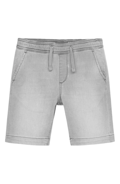 Dl1961 Kids' Jackson Knit Denim Shorts In Ether