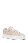 Nerogiardini Logo Plate Platform Sneaker In Oat