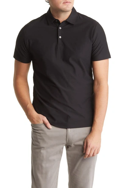 Robert Barakett Hickman Short Sleeve Polo Shirt In Black