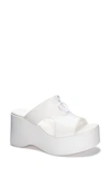 Chinese Laundry Taysha Platform Slide Sandal In White