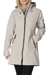 Ilse Jacobsen Regular Fit Hooded Raincoat In Grey