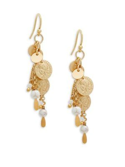 Chan Luu Sterling Silver Dangle Earrings In Gold