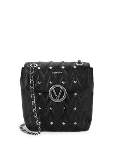 Valentino Garavani Studded Leather Shoulder Bag In Black
