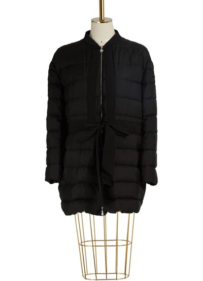 Moncler Bow-tie Padded Jacket In Black