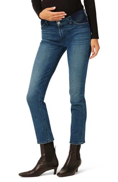 Hudson Women's Nico Mid-rise Straight Ankle Maternity Jeans In Blue