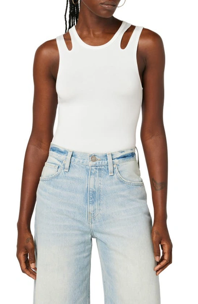Hudson Jeans Cut Out Tank In Ivory
