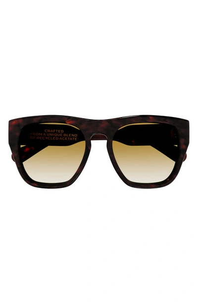 Chloé Squared Sunglasses In Asphalt Black