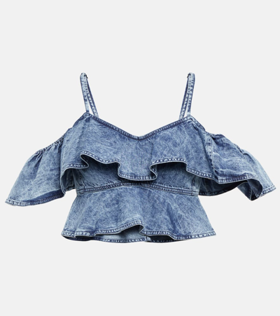 Isabel Marant Étoile Voloteo Sleeveless Top In Blue