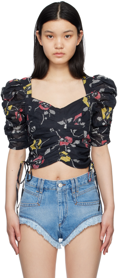 Isabel Marant Étoile Galaor Top In Black