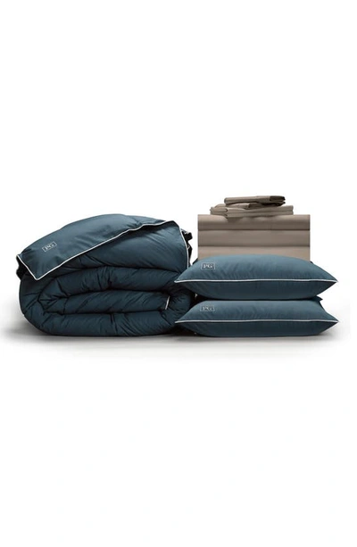 Pg Goods Cool & Crisp Down-alternative Perfect Bedding Bundle In Sandy Taupe