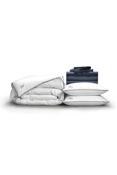 Pg Goods Luxe Soft & Smooth Perfect Bedding Bundle 13-piece Set In Dark Navy