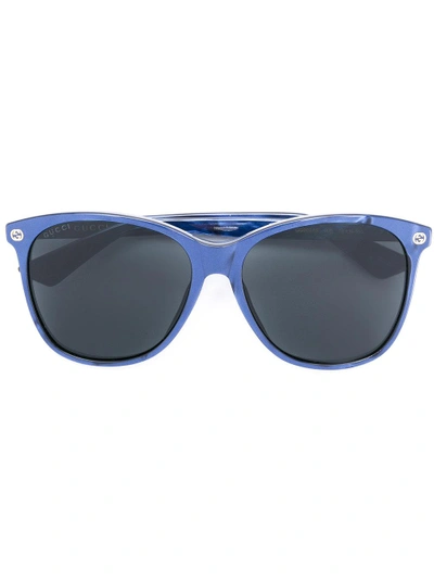 Gucci Oversize Gradient Round Sunglasses